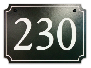 slate address plaque